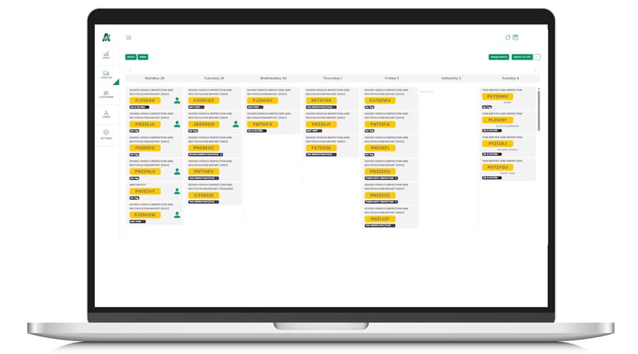 calendar2 job schedule calendar