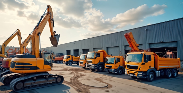 diggers and trucks