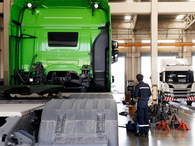 mechanic in workshop