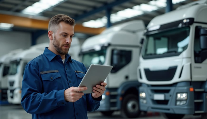 mechanic on tablet mechanic on tablet